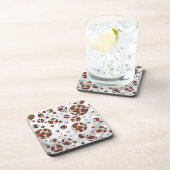 Dessous-de-verre Polka Dot Vache Brown et blanche (Côté Droit)