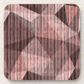 Dessous-de-verre Polygone de texture beige et brune (Devant)