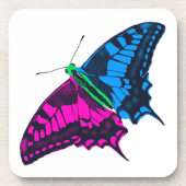 Dessous-de-verre Polysexual Pride Flag Swallowtail Butterfly (Devant)
