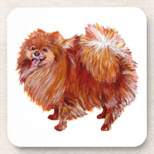 Dessous-de-verre Pomeranian Rouge