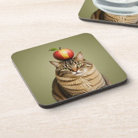 Dessous-de-verre Pomme de chat (Côté gauche)