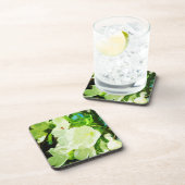 Dessous-de-verre Pomme de printemps parfumée fleurit Abstrait (Côté Droit)