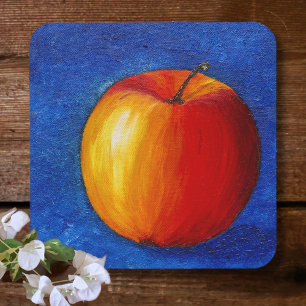 Dessous-de-verre Pomme rouge - Peinture de la vie morte