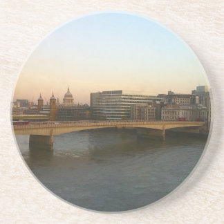 Dessous de verre : Pont de Londres à l'aube