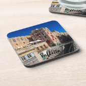 Dessous-de-verre Pont, rue étroite avec escaliers à La Valette (Côté gauche)