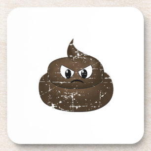 Dessous-de-verre Poop de dessin en colère
