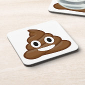Dessous-de-verre poop emoji (Côté gauche)