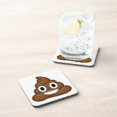 Dessous-de-verre poop emoji (Côté Droit)