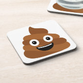 Dessous-de-verre Poop Emoji Beverage Coaster (Côté gauche)