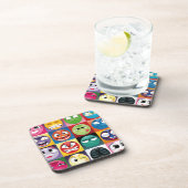 Dessous-de-verre pop art emojis (Côté Droit)