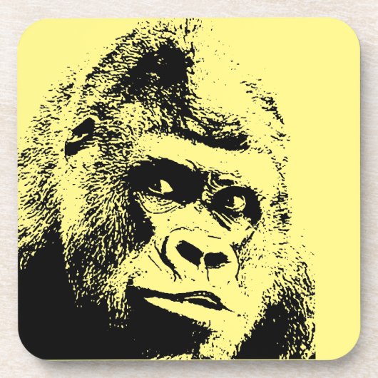 Dessous-de-verre Pop Art Gorilla (Devant)