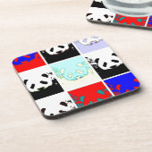 Dessous-de-verre Pop Art Panda (Côté gauche)