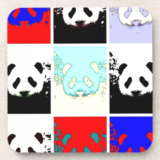 Dessous-de-verre Pop Art Panda (Devant)