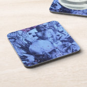 Dessous-de-verre Pop Musicians Blue Purple Art Imprimer (Côté gauche)