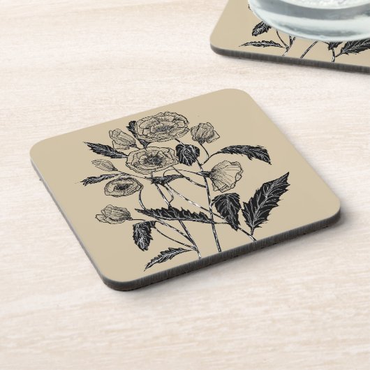 Dessous-de-verre Poppies (Côté gauche)