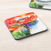 Dessous-de-verre Poppy Red Solar (Côté gauche)