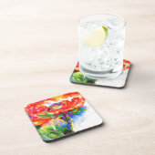 Dessous-de-verre Poppy Red Solar (Côté Droit)