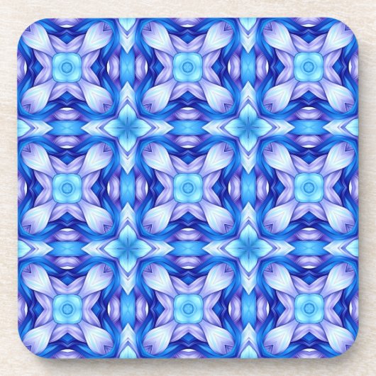Dessous-de-verre Popular captivating pattern in blue and violet (Devant)