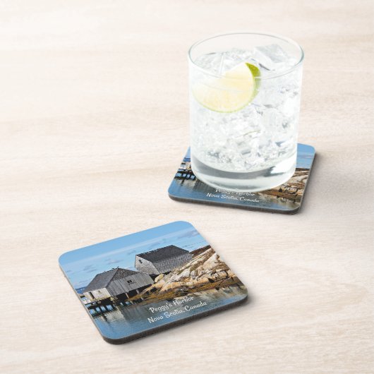 Dessous-de-verre Port de Peggy, Nouvelle-Écosse, Canada (Côté Droit)