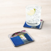 Dessous-de-verre Porte bleue de style grec et turc (Côté Droit)