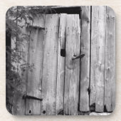 Dessous-de-verre Porte de la grange en noir et blanc (Devant)