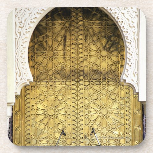 Dessous-de-verre Porte d'or et une manière de voûte, Maroc (Devant)