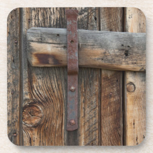Dessous-de-verre Porte en bois gros plan, Californie