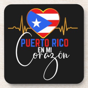 Dessous-de-verre Porto Rico en mi Corazon Puerto Rican Pride