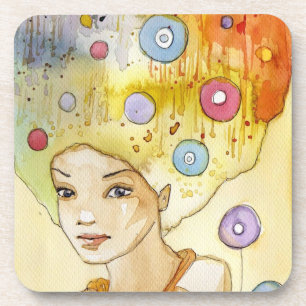 Dessous-de-verre Portrait abstrait