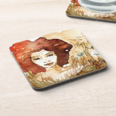 Dessous-de-verre Portrait abstrait 3 (Côté gauche)