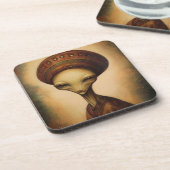 Dessous-de-verre Portrait Alien antique (Côté gauche)