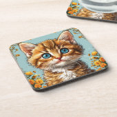 Dessous-de-verre Portrait de chaton mignon (Côté gauche)