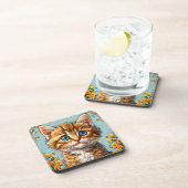 Dessous-de-verre Portrait de chaton mignon (Côté Droit)