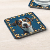 Dessous-de-verre Portrait de chien mignon (Côté gauche)