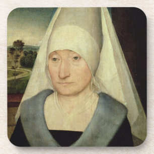 Dessous-de-verre Portrait de dame âgée (huile sur le panneau)
