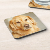 Dessous-de-verre Portrait de Golden Retriever (Côté gauche)