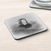 Dessous-de-verre Portrait de John Milton (1608-74) gravé par (Côté gauche)