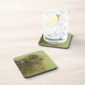 Dessous-de-verre Portrait de lapin pâturage fine art dessous de ver (Côté Droit)