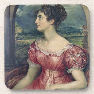 Dessous-de-verre Portrait de Mlle Puxley, 1826 (huile sur la toile)
