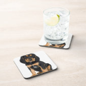 Dessous-de-verre Portrait de studio de chiot de rottweiler (Côté Droit)