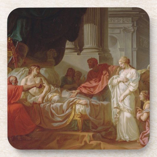 Dessous-de-verre Portrait de Suger, abbé de St Denis (1082-1152), (Devant)