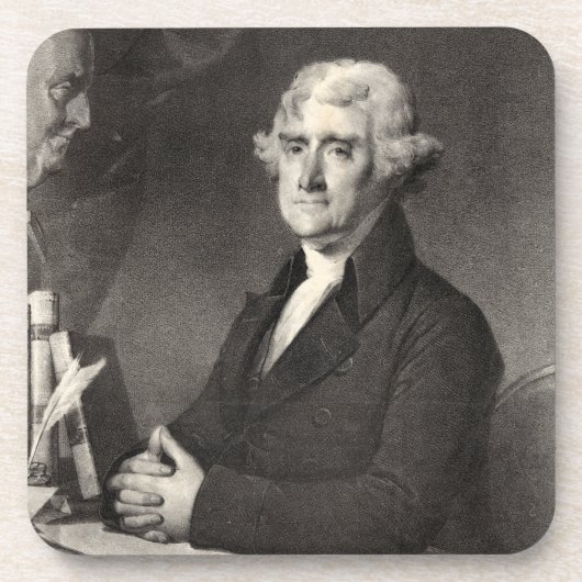 Dessous-de-verre Portrait de Thomas Jefferson (Devant)