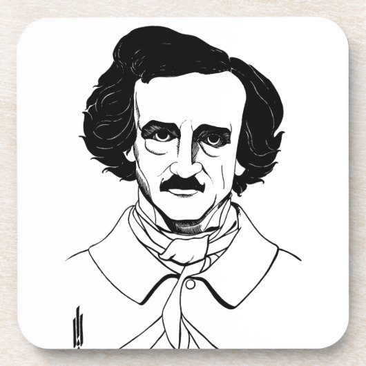 Dessous-de-verre Portrait d'Edgar Allan Poe (Devant)
