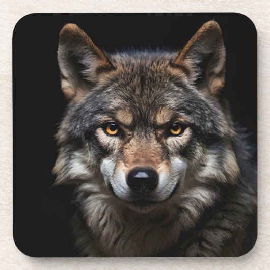 Dessous-de-verre Portrait du loup (Devant)