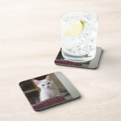 Dessous-de-verre Portrait d'un chaton blanc, Suède (Côté Droit)