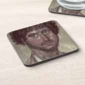 Dessous-de-verre Portrait d'un Grec, de Fayum, Romano-Égyptien, (Côté gauche)