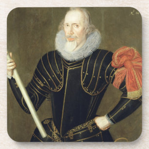 Dessous-de-verre Portrait d'un homme, 1593 (huile sur le panneau)