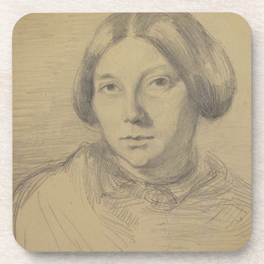 Dessous-de-verre Portrait d'une femme, probablement George Sand (Devant)