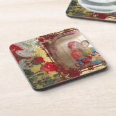 Dessous-de-verre Portrait graphique de poupée de mariage (Côté gauche)