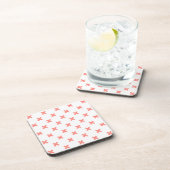 Dessous-de-verre Poser les points de croix sur blanc (Côté Droit)